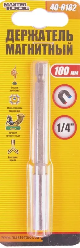 Тримач магнітний MASTERTOOL 100 мм 40-0182