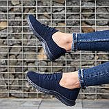 Жіночі кросівки сині сітка на літо, фото 2