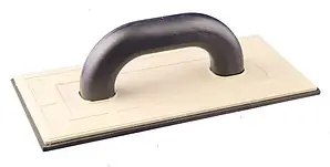 Терка пластикова MASTERTOOL 130х270 мм гума 4 мм 08-1304