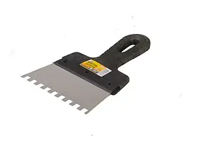 Шпатель зубчастий MASTERTOOL 150х8х8 мм 19-6815