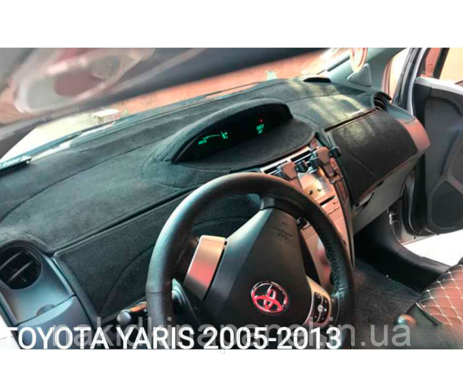 Накидка на панель приладів TOYOTA Yaris (1 пок., XP90, хэчбэк (2 бардачка)), 2005-2013
