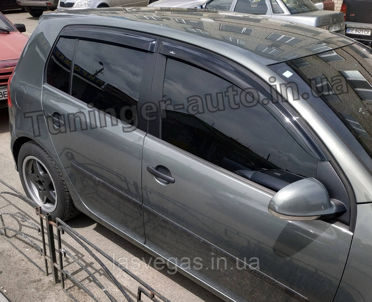 Вітровики, дефлектори вікон Volkswagen Golf 5 2003-2008 (HIC), фото 1