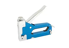 Степлер пружинний MASTERTOOL для скоби 4-14 мм 11.3х0.7 мм, плавне регулювання сили удару корпус метал