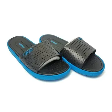 Шльопанці гумові жіночі сланці Lano літні сіро-блакитні 6168-7