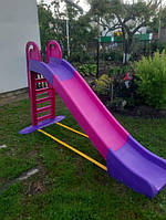 Дитяча гірка ТМ Долоні 014550/9 Рожево-фіолетова велика пластикова DOLONI-TOYS пластикова