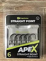 Крючки Ridge Monkey Ape-X Straight Point size 6