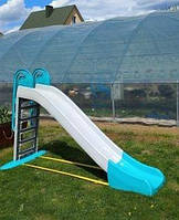 Дитяча гірка ТМ Долоні 014550/13 сіро-бірюзова велика дитяча DOLONI-TOYS пластикова