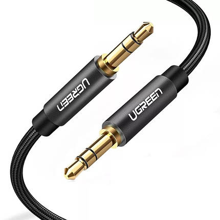 Аудіо кабель Ugreen AV112 AUX jack 3.5mm - jack 3.5mm професійний стерео Hi-Fi 1метр, фото 2