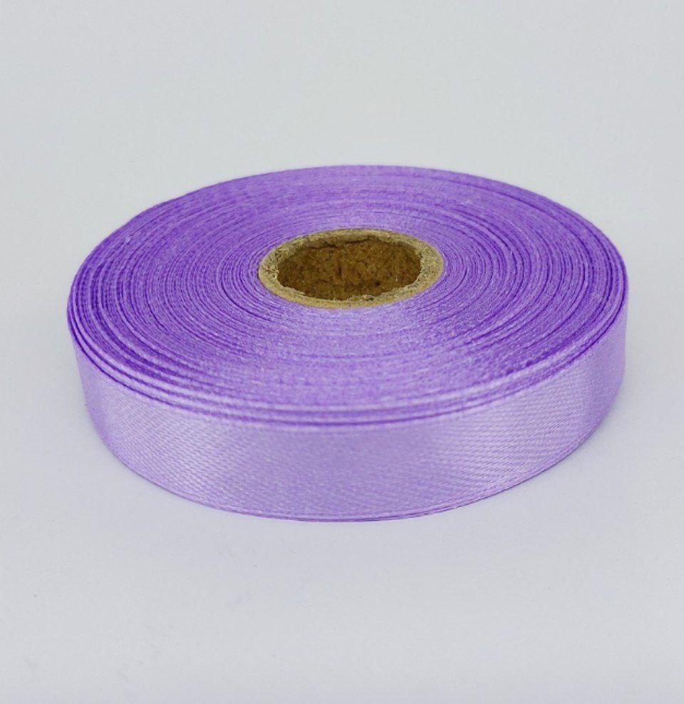 Стрічка атласна LiaM колір Бузковий 1,2 см ширина 25 ярдів, фото 1