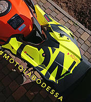 Мото шолом O`Neal HELMET 2SRS Spyde 2.0 — Flat Fluorescence Yellow кросовий ендуро