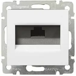 Розетка мережева Legrand Valena Classic 1хRJ45 White компютерна кат.6 STP