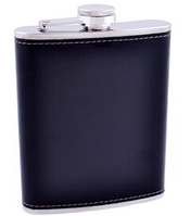 Фляга з нержавіючої сталі FS 9 шкіра (9 oz/270 мл)