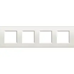 Рамка для вимикачів BTicino LivingLight LNA4802M4BI White 4 поста