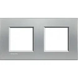 Рамка для вимикачів BTicino LivingLight LNA4802M2TE прямокутна, 2 поста