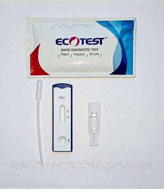 Экспрес-тест на ВИЧ1/2 в крови Ecotest, артикул HIV-W23 (ID#1613062117 ...