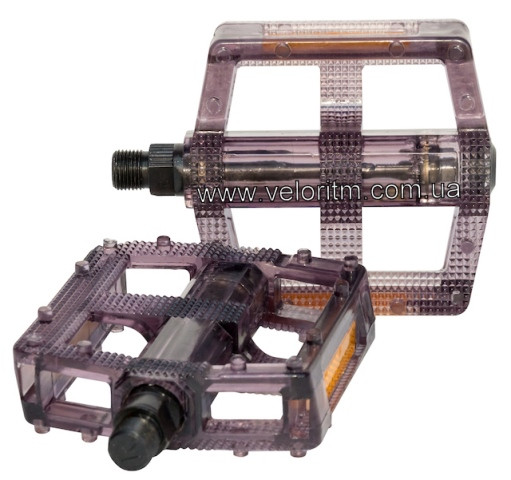 Педаль «Прозора», димчаста, підшипник-кульки, фото 1