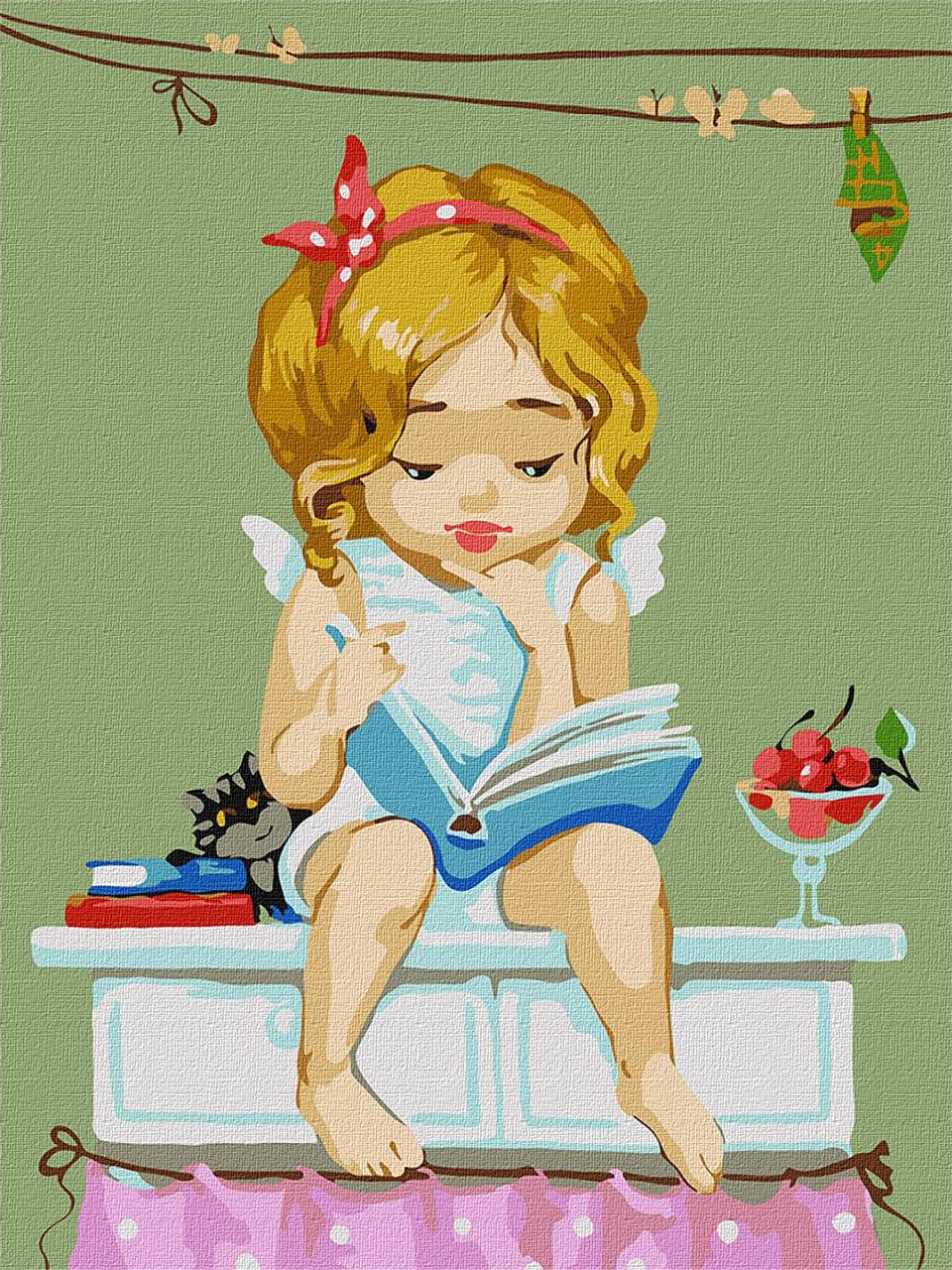 Картина по номерам. "Улюблена книга ConKatya Dudnik" KHO2396 30*40 см