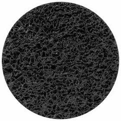 Круг зачисний із нетканого абразиву (корал) Ø 125 мм на липучці чорний м'який SIGMA (9176261)