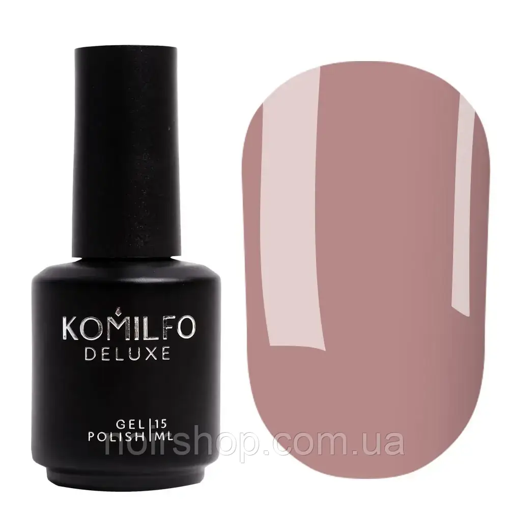 Гель-лак Komilfo Deluxe Series NoD060 (темне какао, емаль), 8 мл