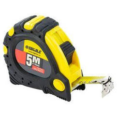 Рулетка магнітна фіксатор + гальмо 5 м×19мм SIGMA (3823051)