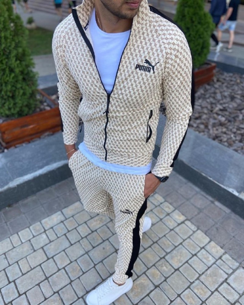 Купить Мужской Костюм Пума Лого Беж, цена 1250 ₴ — Prom.ua (ID#1613092334)