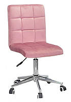 Крісло Augusto Modern Office велюр теракот В-1018, на хромованій хрестовині з колесами, фото 2