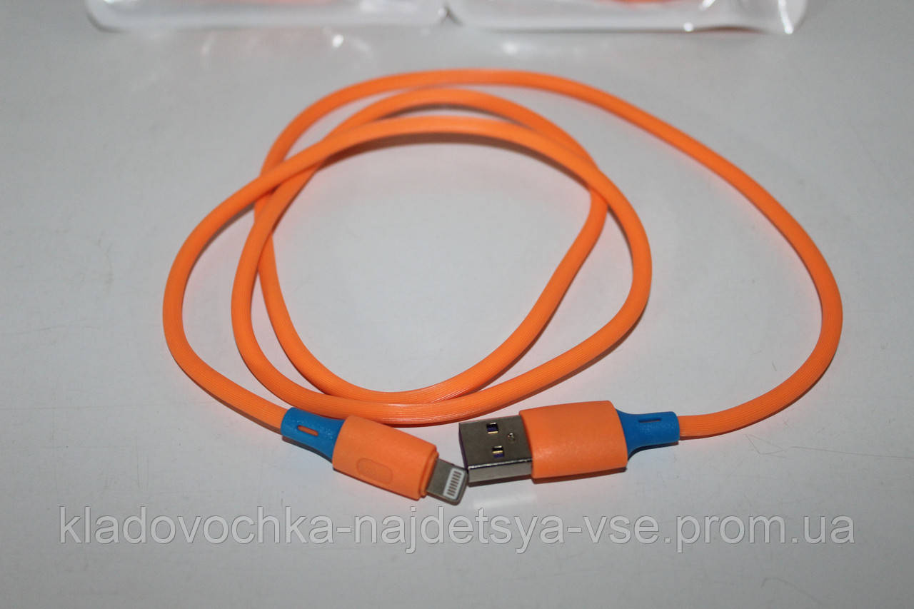 Кабель USB-Lightning гумовий 3.1А