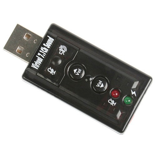 USB Звукова карта 7.1 3D звук регулятор гучності