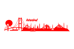 Вінілова інтер'єрна наклейка декор на стіну та шпалери «Istanbul» з оракалу