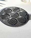 Сковорода для оладушек в (блинна) 27см Edenberg EB-7517 Сковородка блинна індукційна з мармуровим покриттям, фото 7