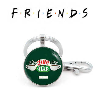 Брелок Друзі/Friends "Central Perk" зелений