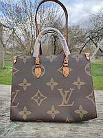 Модная женская большая двухсторонняя сумка шопер Louis Vuitton Луи Витон