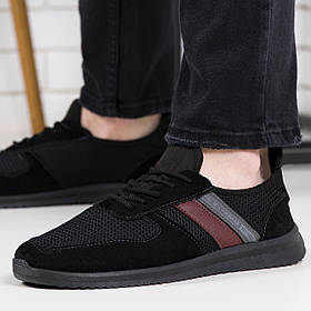 Чоловічі кросівки сітка чорні