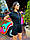 Женский летний комбинезон на молнии с капюшоном и коротким рукавом (р. 42-44) 68KO2259, фото 5
