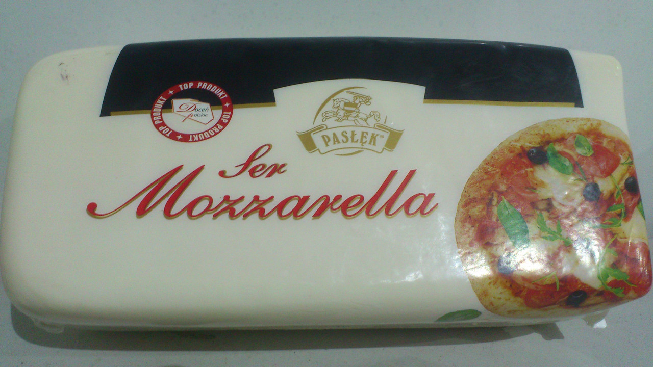 Сир Моцарела для піци ТМ "Paslek" (Сир Моцарелла для піци)