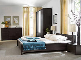 Спальня комплект Каспіан з ЛДСП Дуб мілано темний Gerbor