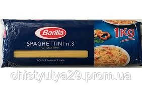 Спагетти №3 макаронные изделия Barilla 1кг Барилла твердые сорта пшеницы - фото 1 - id-p260422922