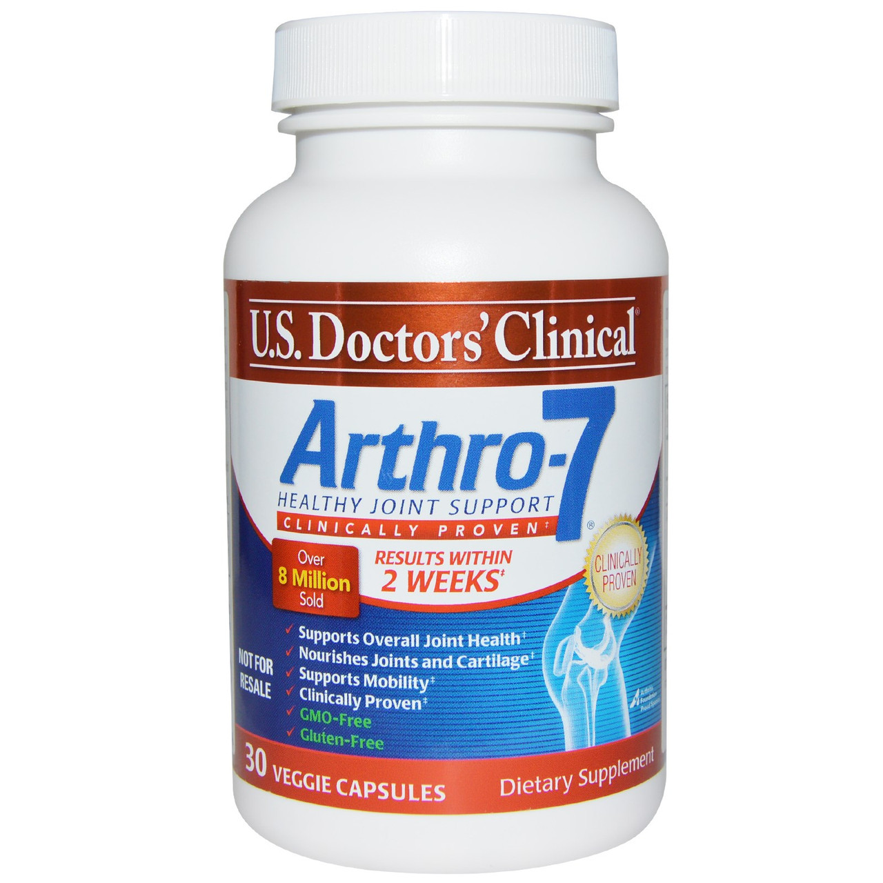 Arthro-7, Здоров'я суглобів і хрящів, US Doctor's Clinical, 30 капсул, фото 1
