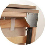 Розкладачка з ортопедичною основою та матрацом з холлофайбера, фото 5