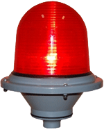 Світильник сигнальний ЗОЛ-2 (ЗОМ) 130Вт червоний