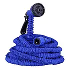 Шланг для поливу з розпилювачем Magic Hose 60 м Синій Шланг поливальний садовий, фото 2