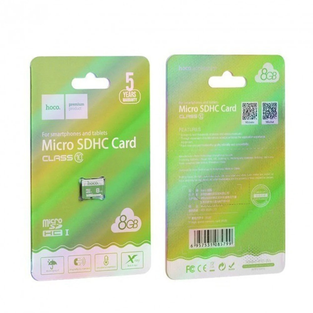 Картка пам'яті MicroSD Hoco 8 GB Class 10 Original