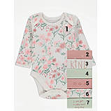 Бодик із довгим рукавом George для недоношених діток, поштучно!, фото 2