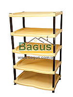 Полиця для взуття пластикова "Стандарт" 76х46х33 см БІЖЕВА Горизонт (GR-05022-2)