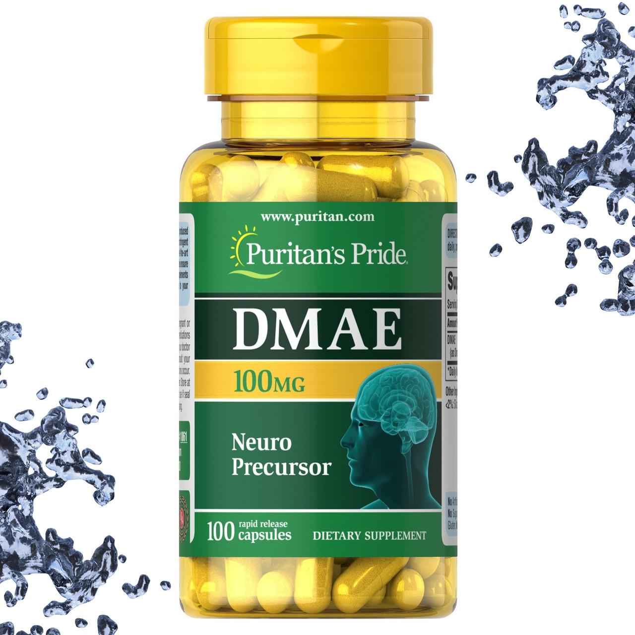 Добавка для мозку Puritan's Pride DMAE 100 мг 100 капсул