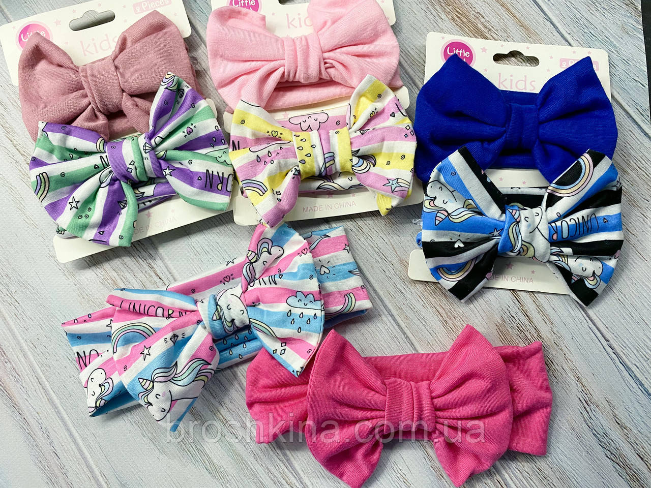 Набір із двох пов'язок 6 наборів/пач. гуртом, фото 1