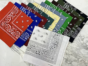 Бандана бавовна 12 шт./пач. кольору мікс