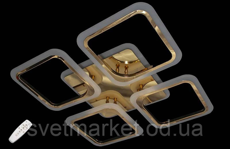 Яскрава пристебна люстра з пультом керування 5588/4G LED 3color dimmer