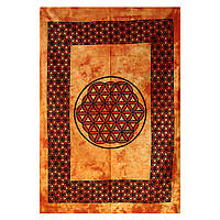 Индийское панно орнамент "Цветок жизни" (размер: 115х75 см)