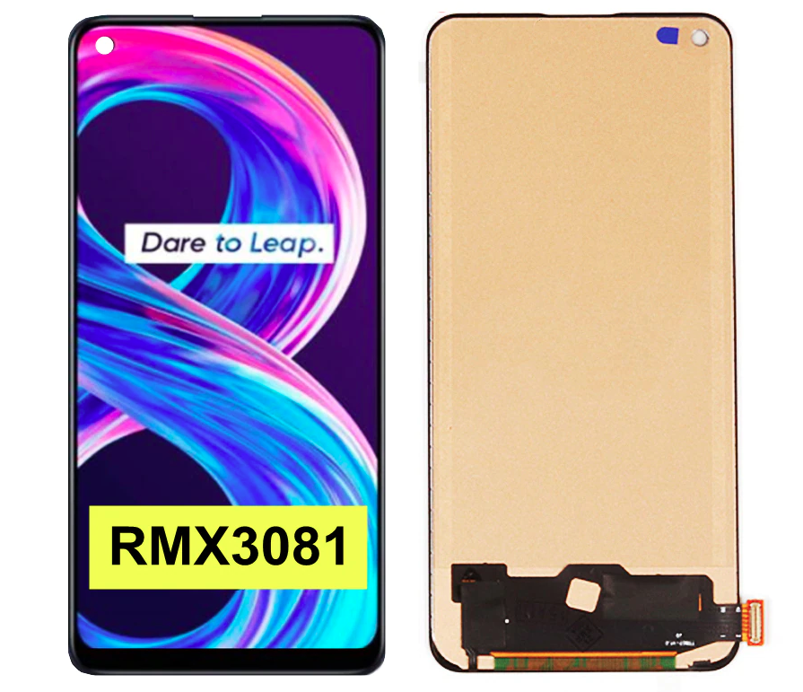 Дисплей для Realme 8 /8 Pro + сенсор Black (TFT)